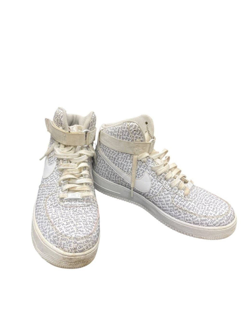 Nike Air Force 1 07 LV8 Just Do It All mens white high sneakers sz 13 SKU 10-888